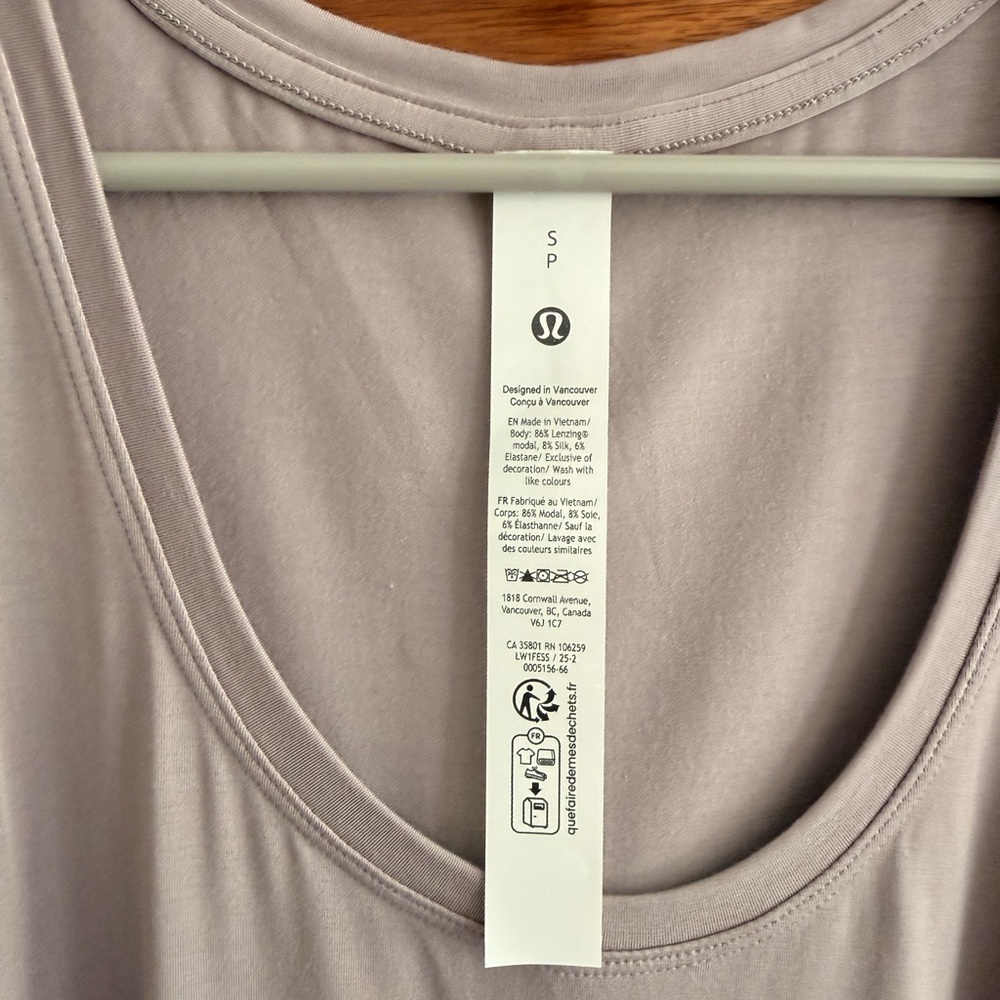 Lululemon Athletica SilkAppeal Side-Slit Tank Top Size S - Picture 7 of 11